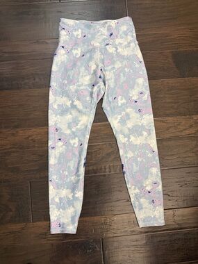 Wildfox Pastel Cloud Print Leggings - Light Blue & Pink